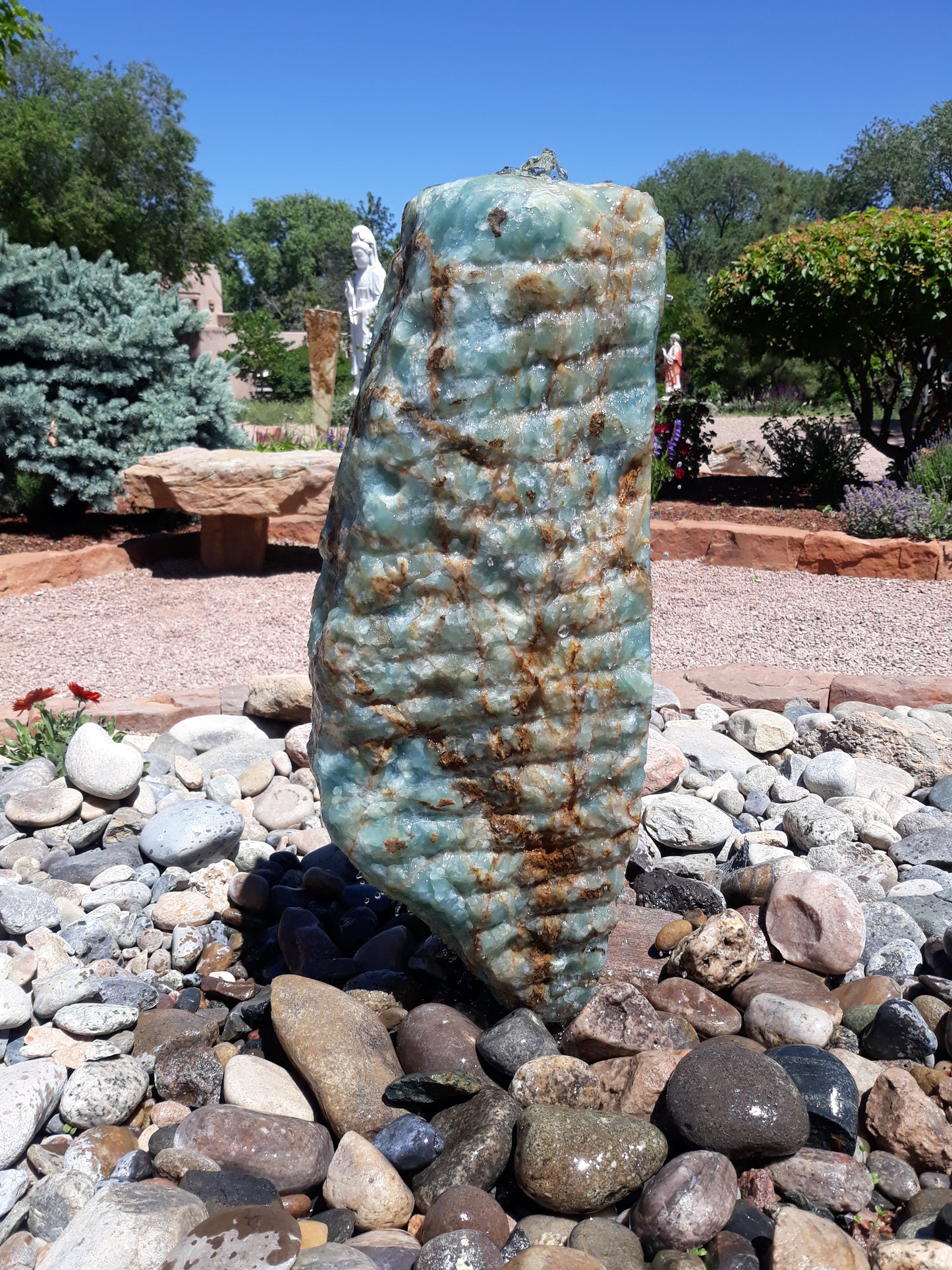 Nexus - RYAN STEFFENS - argentinian aquamarine - 30 x 11 x 4.5 in