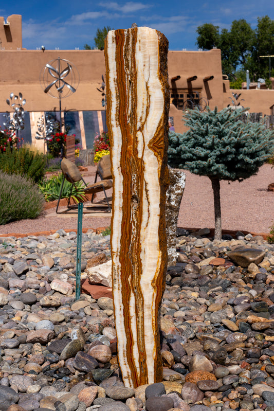 Rays of Red and Brown | 57" x 9" x 4"