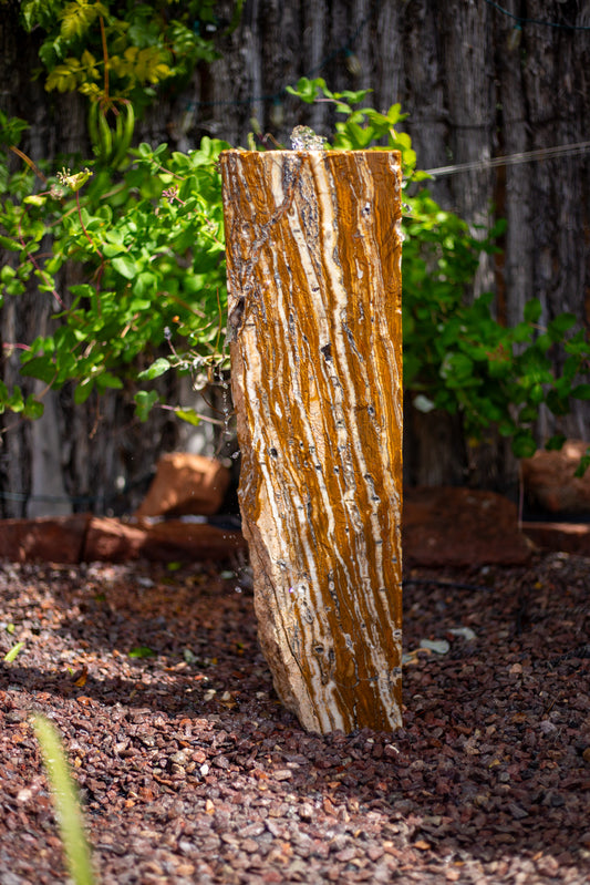 Gold and White | 31" x 9" x 4"