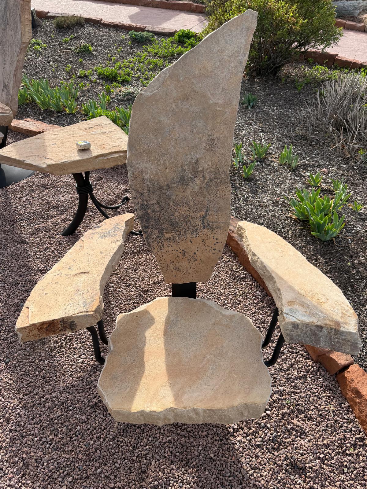Stone on a Swivel II | 45" x 35" x 36"