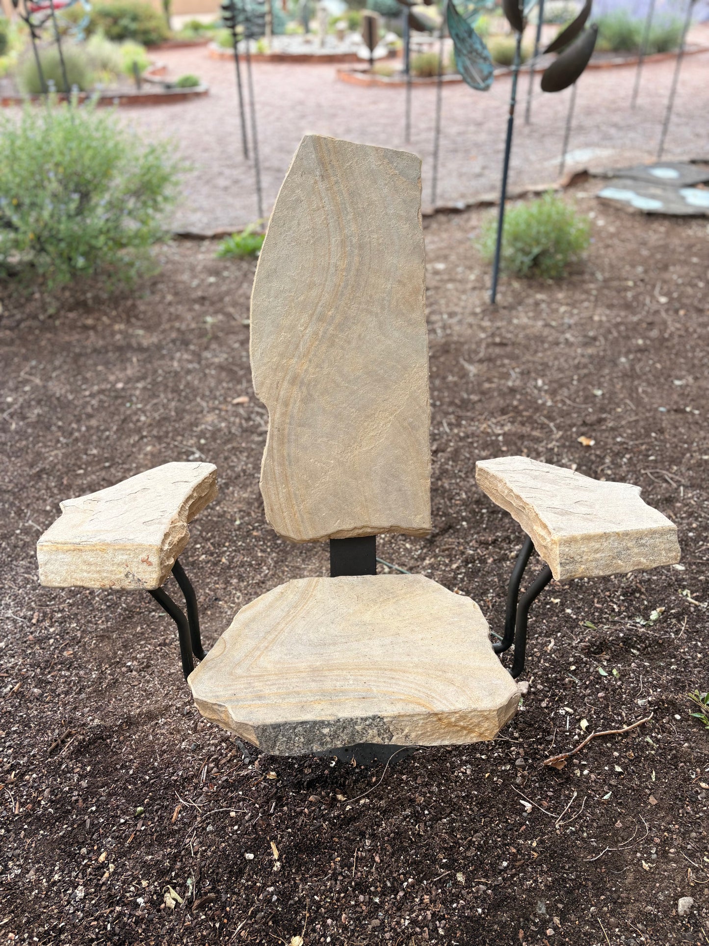 Stone on a Swivel VII | 44" x 34" x 38"
