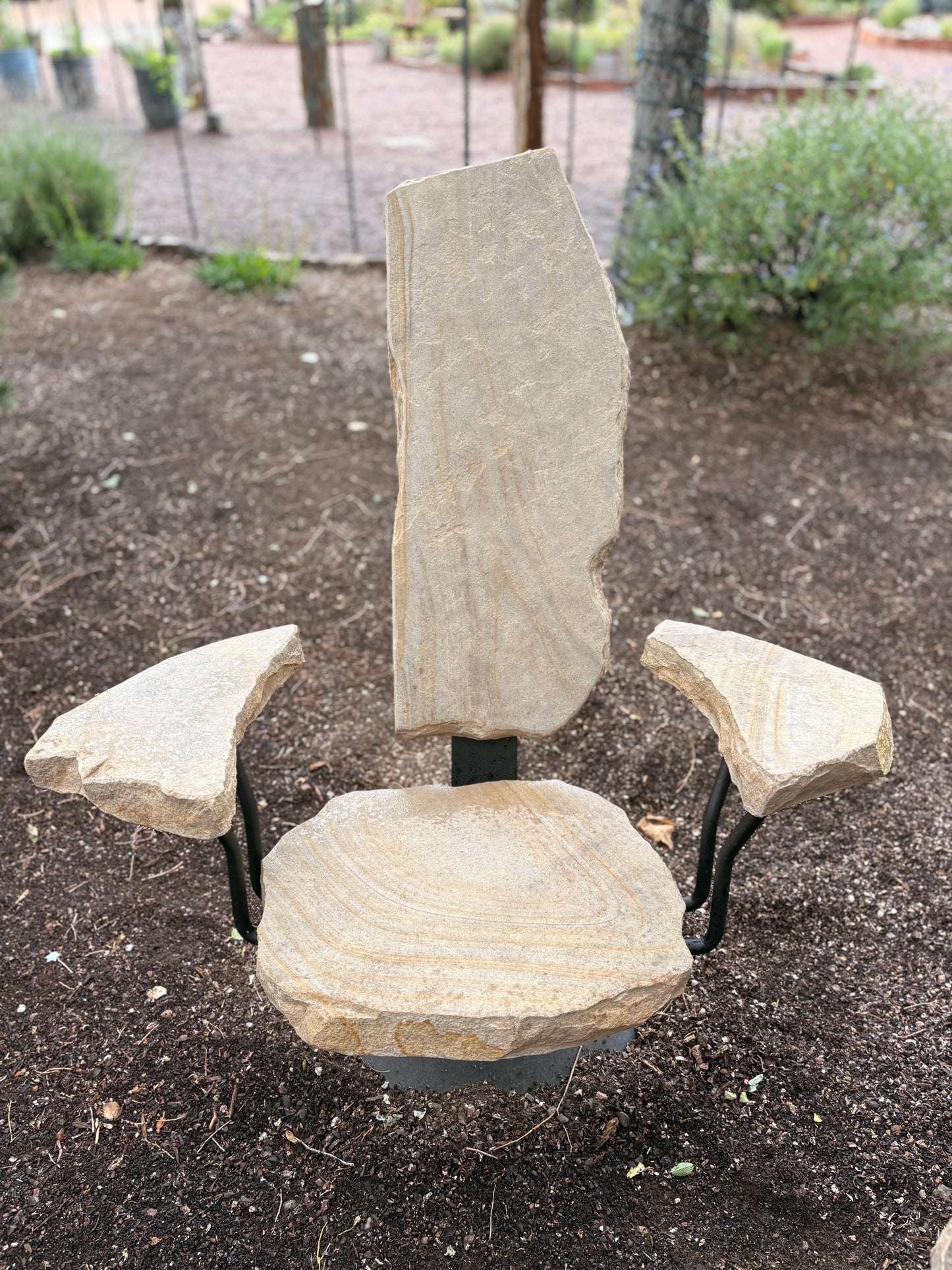 Stone on a Swivel VIII | 44" x 34" x 38"
