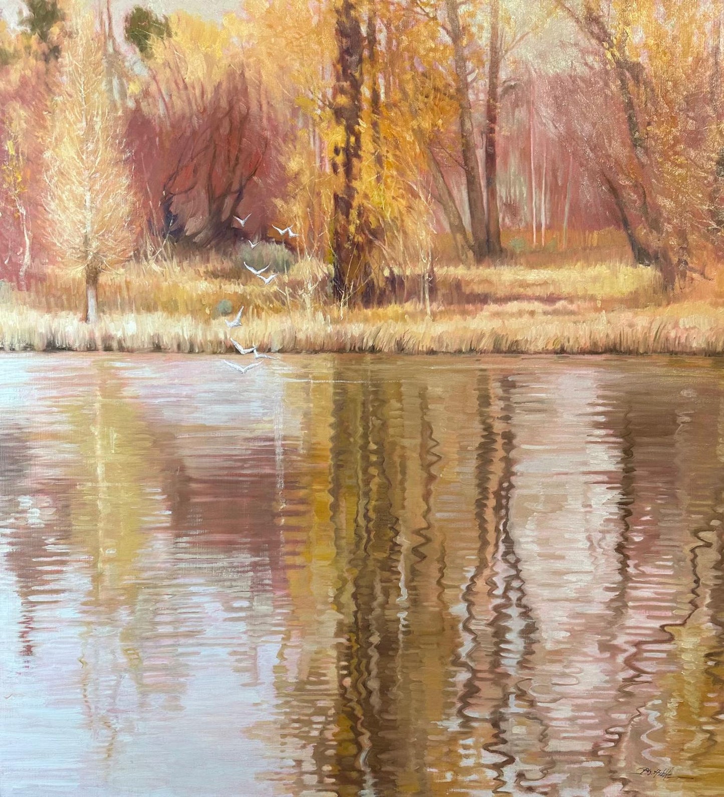 Autumn Flight | 39" x 36"