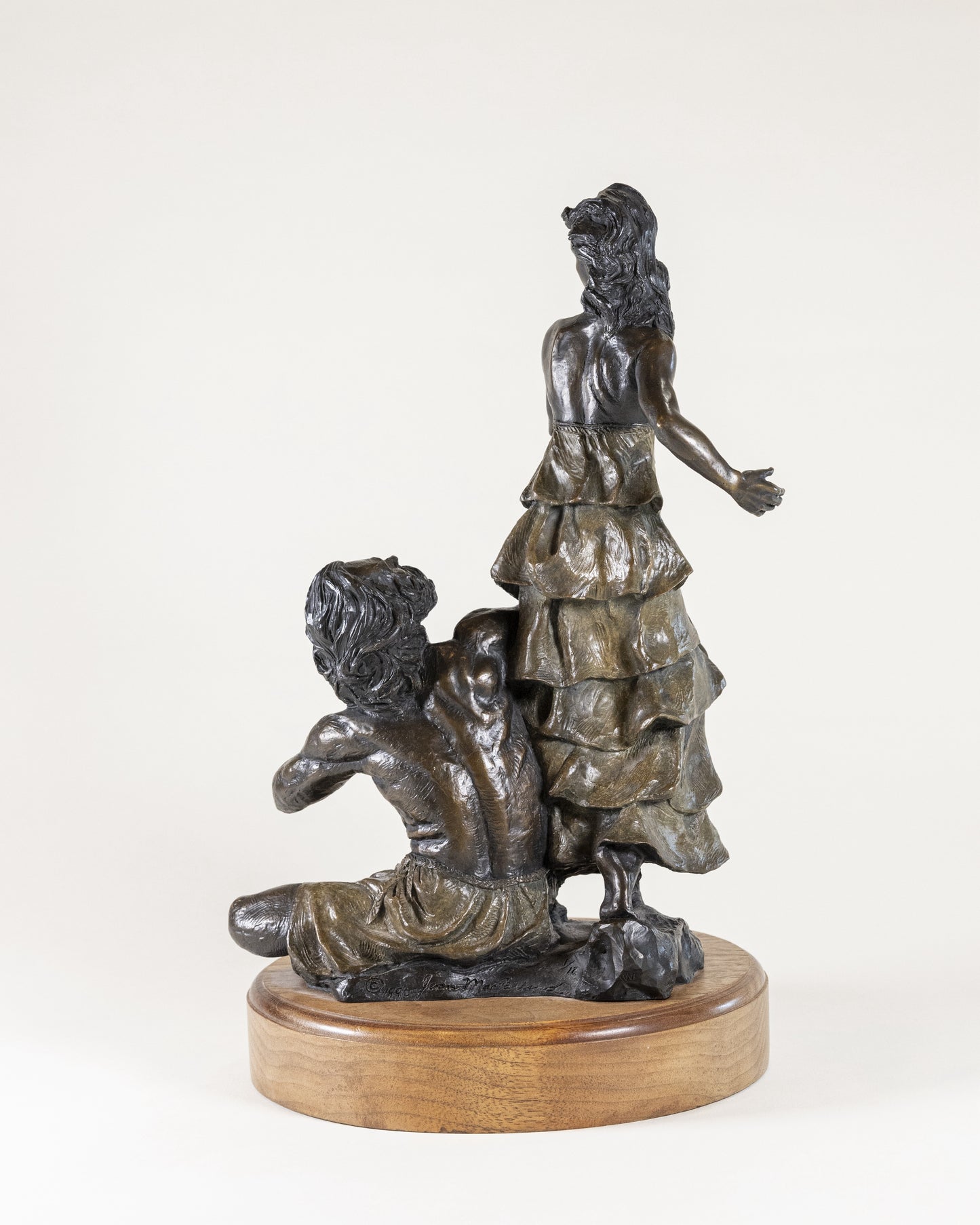 Enkidu and the Cortisan | 16" x 7" x 8"