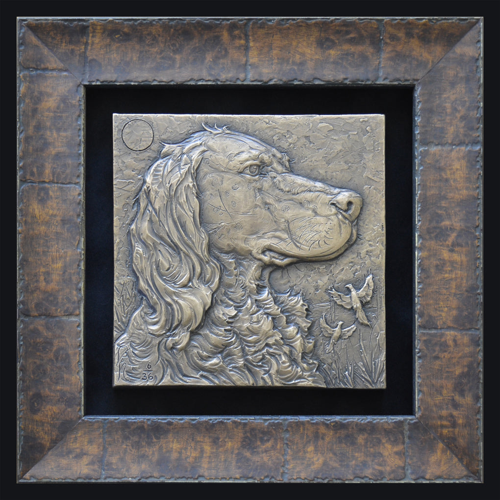 Llewellin and Rising Pheasants | 6" x 6" x .875" | Edition #6/36