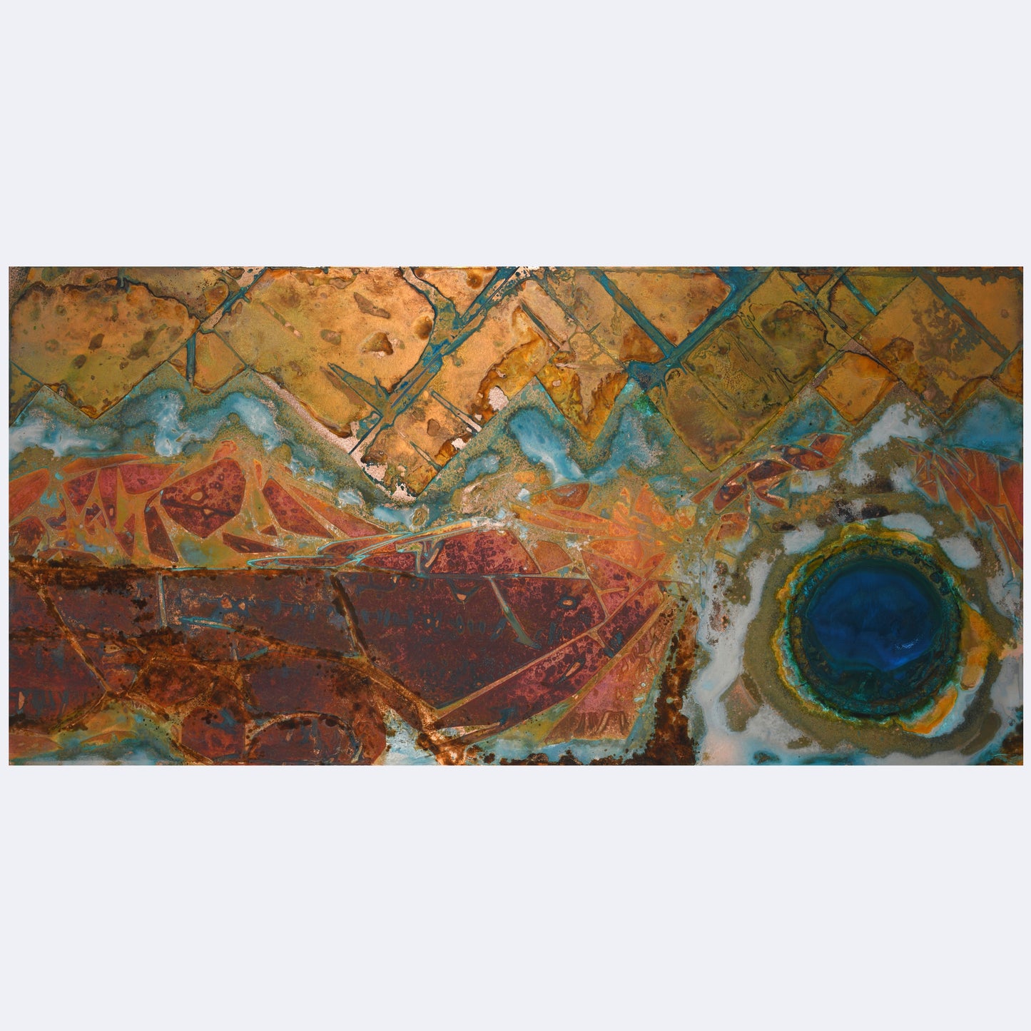Night Turns Day | 48" x 24"