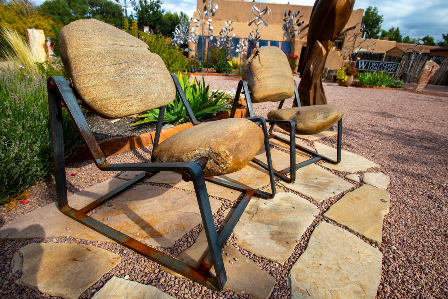 Steel and Stone II |32.5" x 25" x 33"