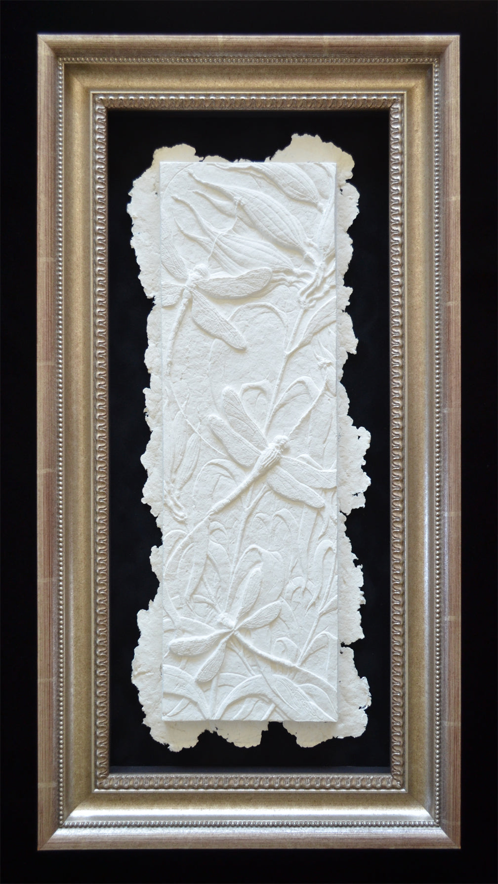 Wetland Whorled - Milkweed and Dragonflies | 24.5" x 13" | Edition # 7/75