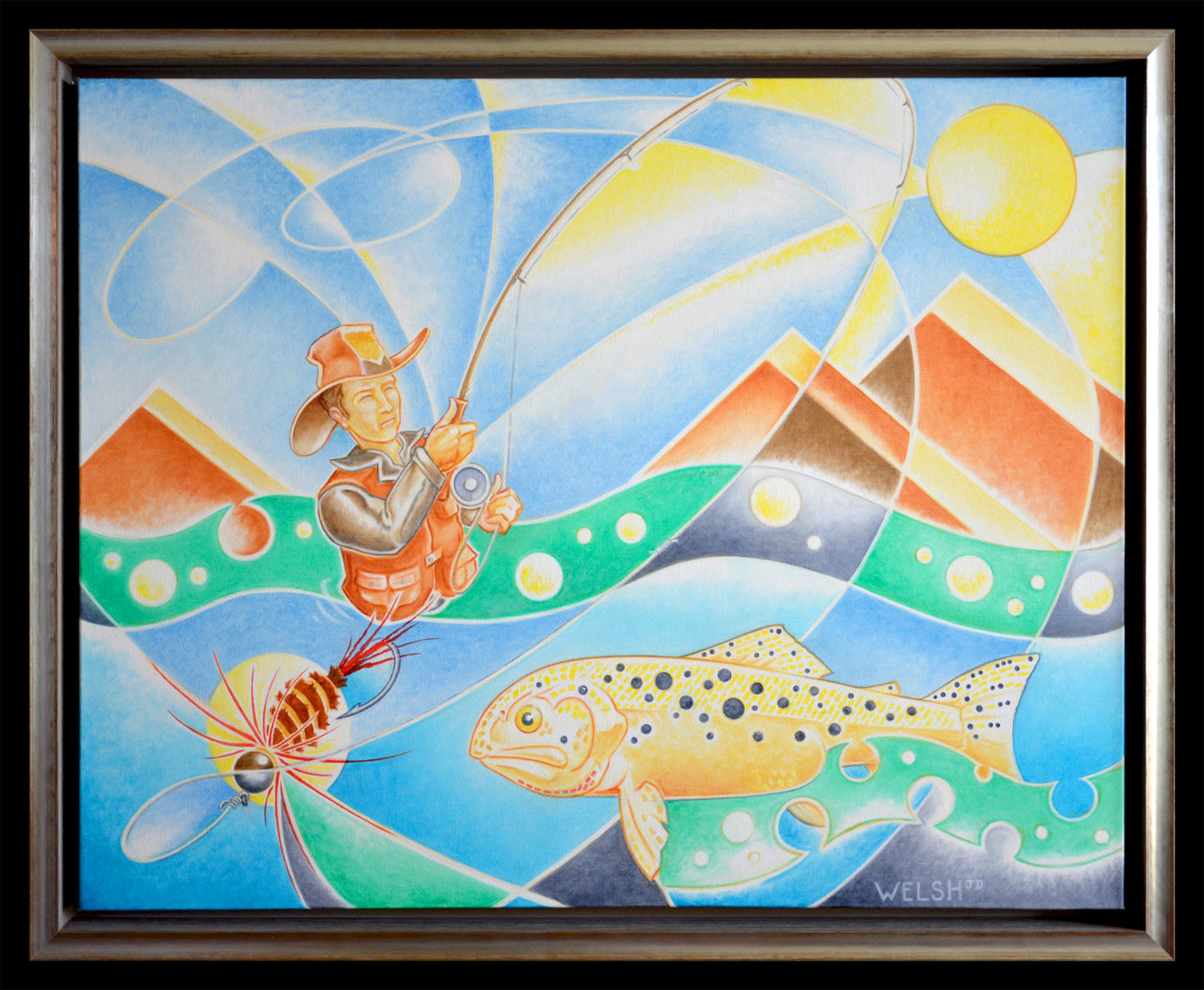 The Cutthroat and the Water Whipper | 14.5" x 17.5"