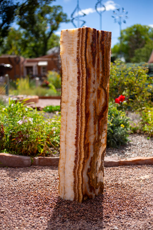 Waves with Red | 50" x 12" x 9"