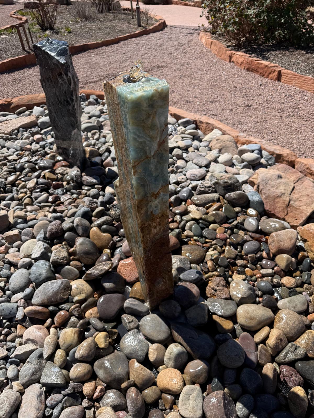 Aqua Saguaro | 35" x 12" x 4"