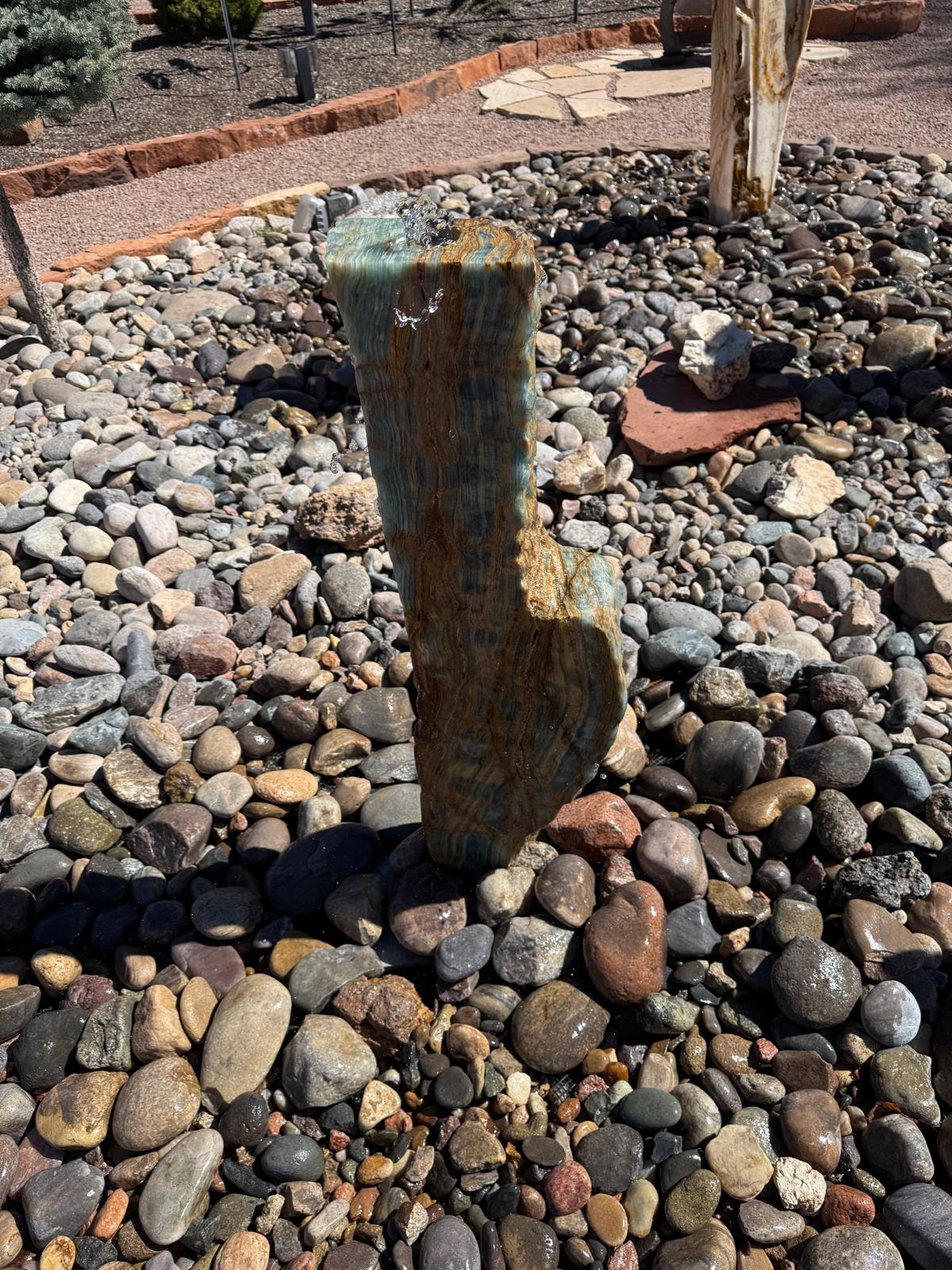 Aqua Saguaro | 35" x 12" x 4"