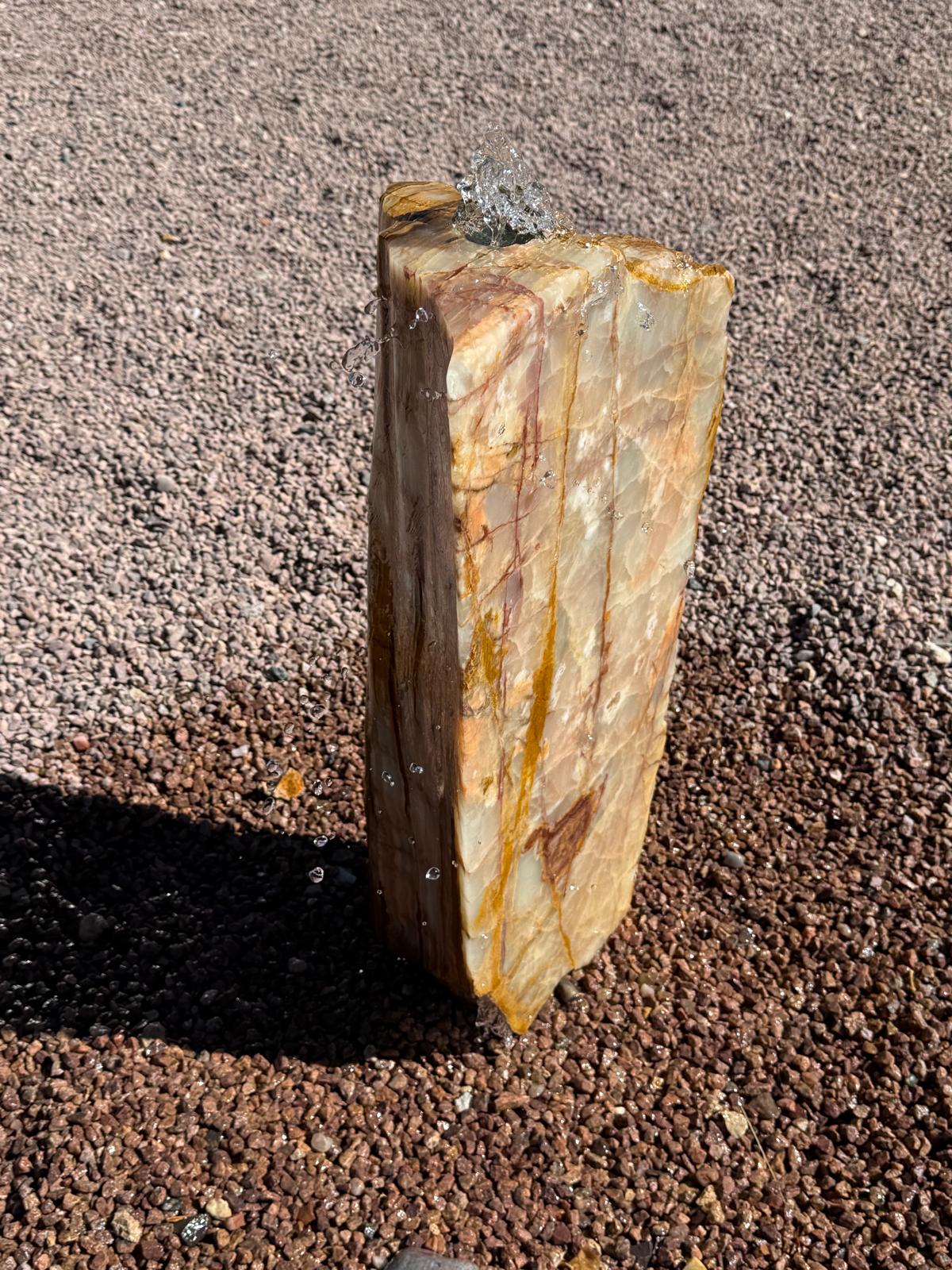 Golden Layers of Red | 37" x 13" x 7"