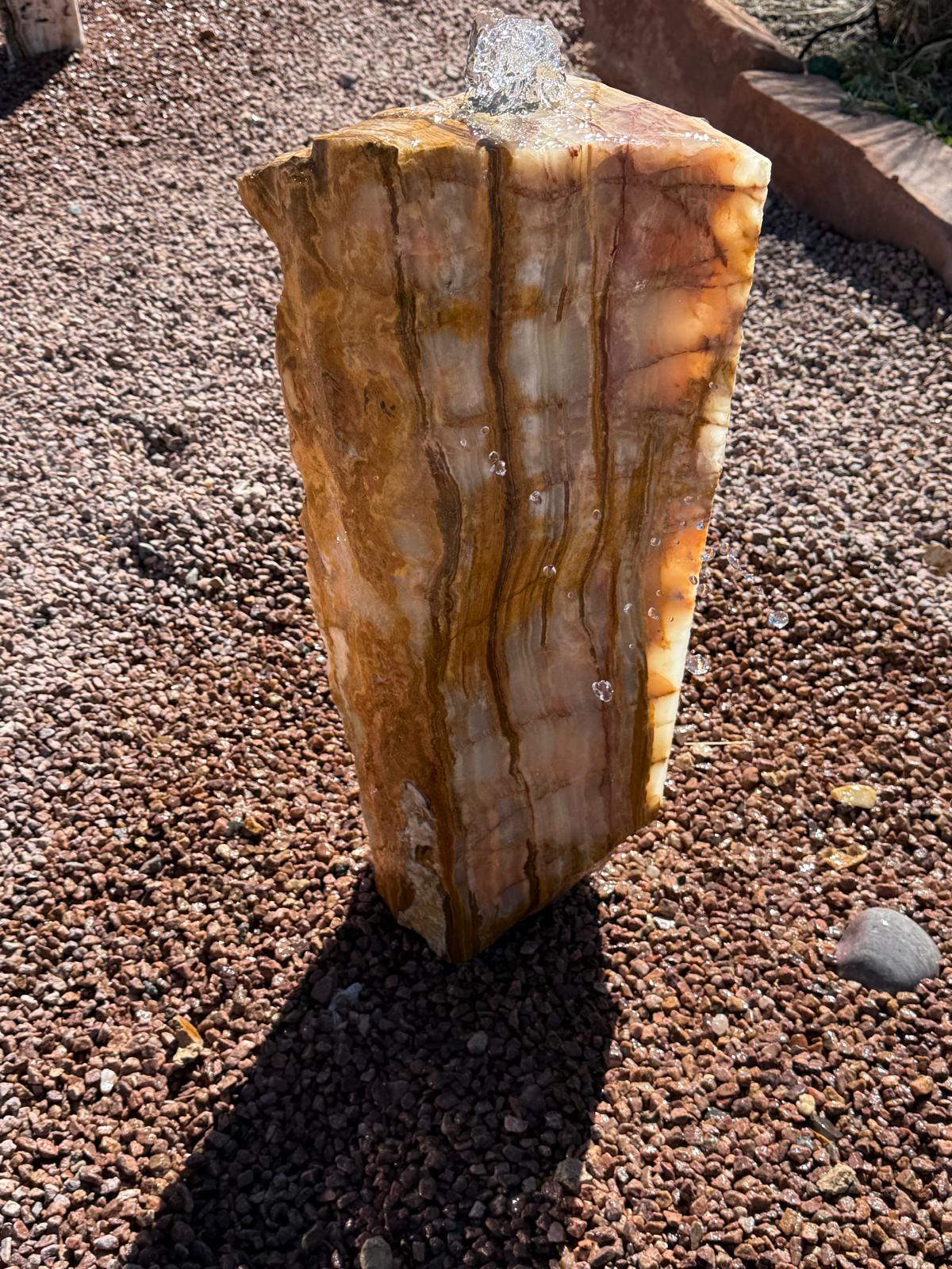 Golden Layers of Red | 37" x 13" x 7"