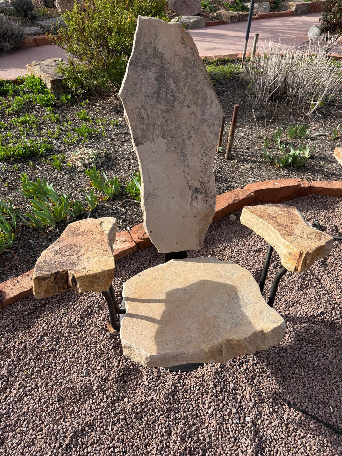 Stone on a Swivel I | 46" x 36" x 36"