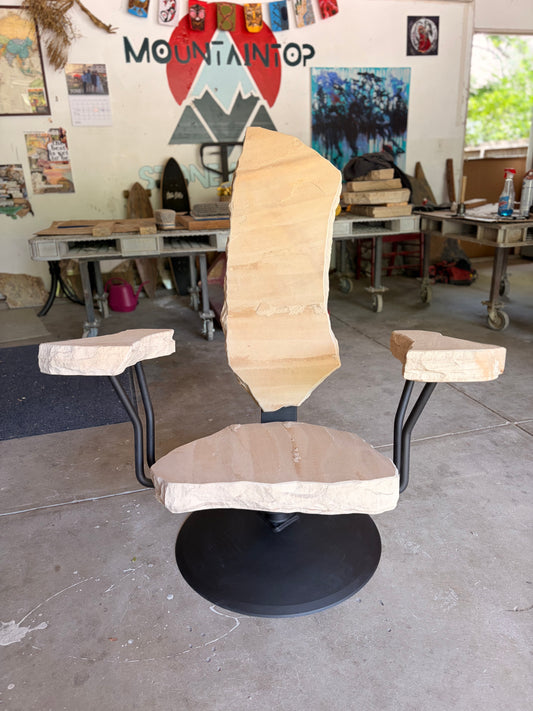 Stone on a Swivel IV | 42.5" x 35.5" x 36"