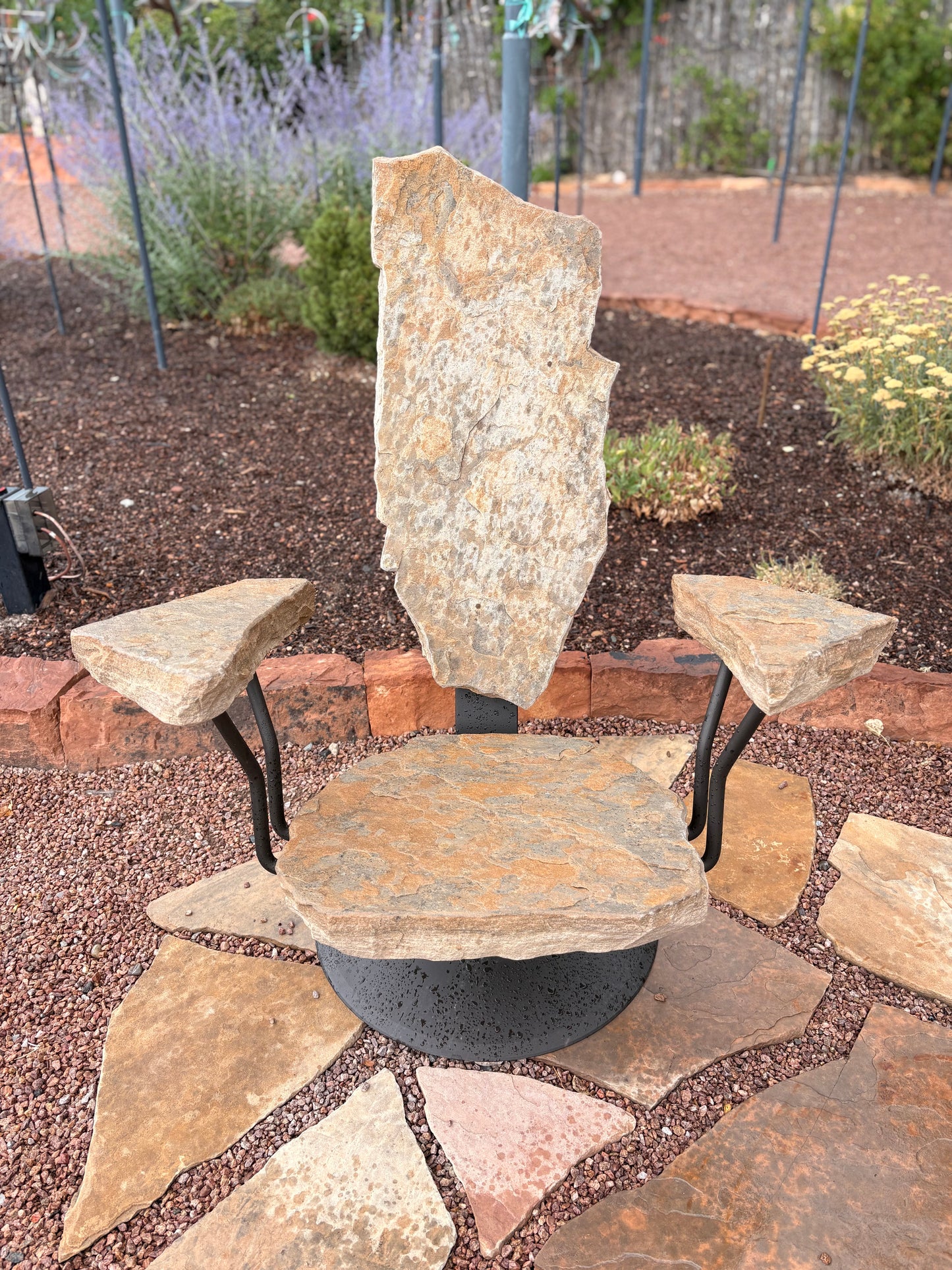 Stone on a Swivel IX | 43" x 36" x 39"