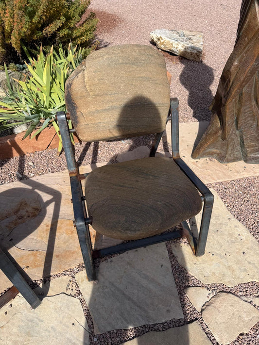 Steel and Stone I | 32" x 22.5" x 29”