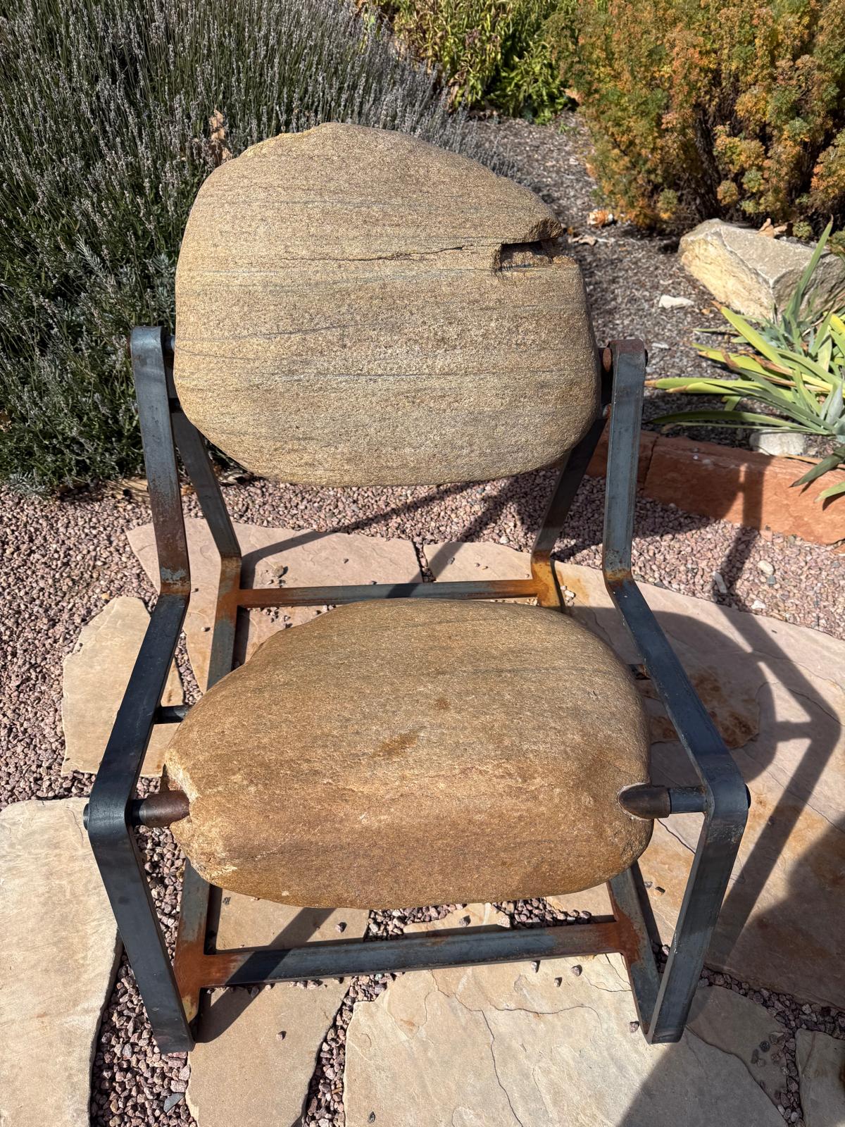 Steel and Stone II |32.5" x 25" x 33"