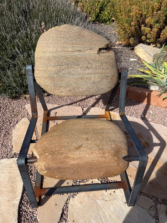 Steel and Stone II |32.5" x 25" x 33"